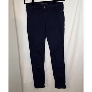 Massimo Dutti Women's Pants‎ Navy Stretch Skinny Size 8